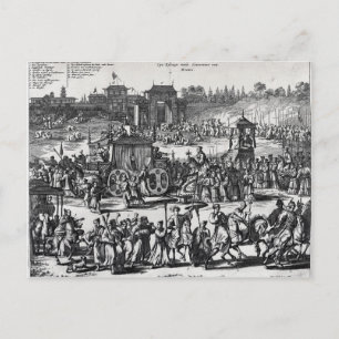 Postal Procesión desde las puertas de Macao