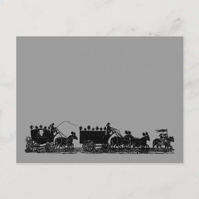 Postal Procesión Funeral (Anverso)