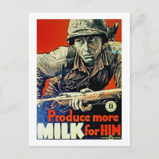 Postal Producir más leche para él