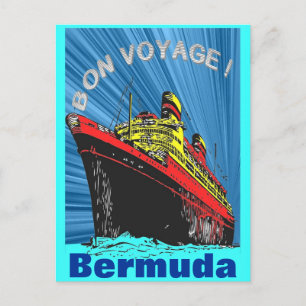 Postal Producto de diseño de viajes de estilo Art Déco Vi