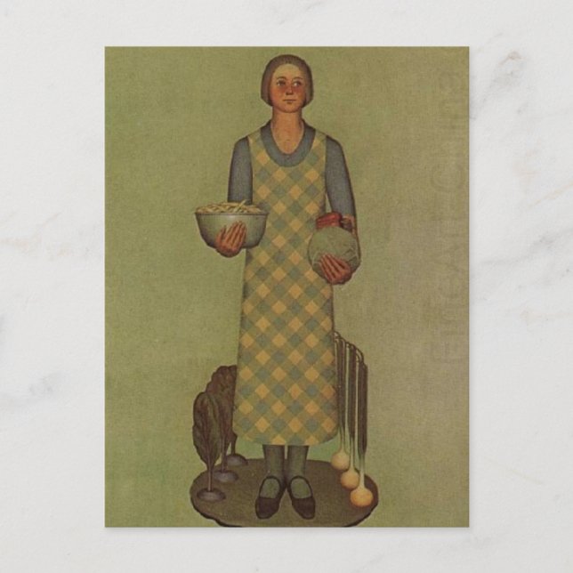 Postal Producto de Iowa por Grant Wood (Anverso)