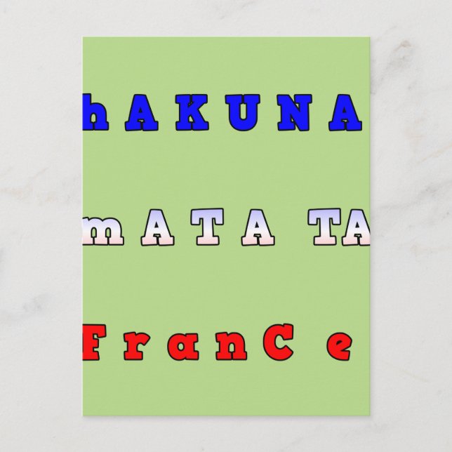 Postal Producto personalizar (Anverso)