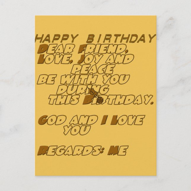 Postal Producto personalizar (Anverso)