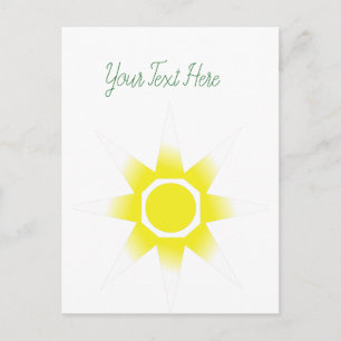 Postal Producto Sol Magia Blanco Amarillo