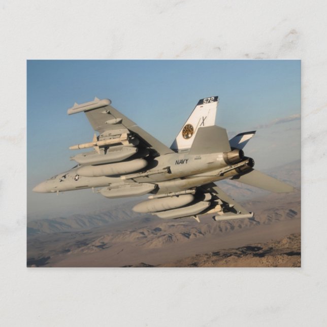 Postal Productor de EA-18G (Anverso)