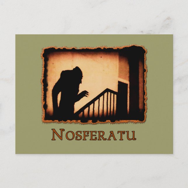 Postal Productos asustadizos del vampiro de Nosferatu (Anverso)