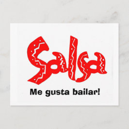 Postal ¡Productos con logotipo de baile de Salsa!