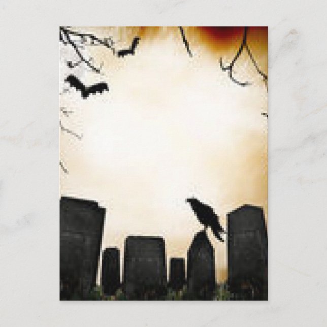 Postal Productos con tema de horror (Anverso)