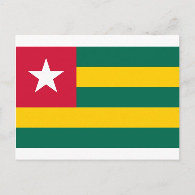 Postal Productos de bandera de Togo (Anverso)