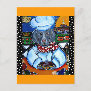 Postal Productos de Chef de Weimaraner