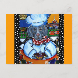 Postal Productos de Chef Weimaraner