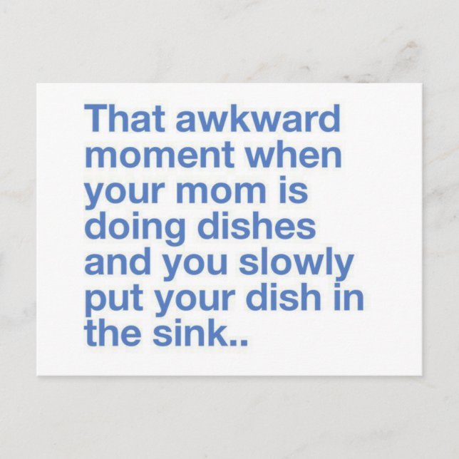 Postal Productos de citas divertidas (Anverso)