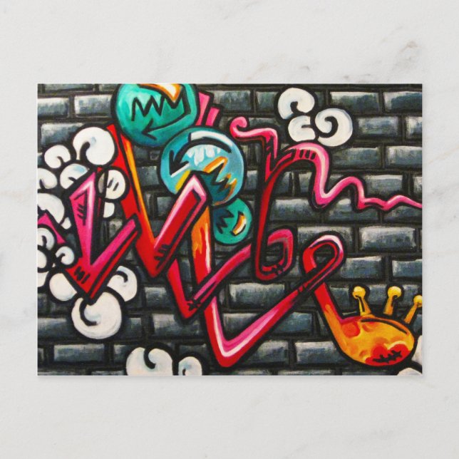Postal Productos de graffiti artístico (Anverso)