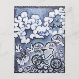 Postal Productos De Pintura De Bicicletas De Manera Impre