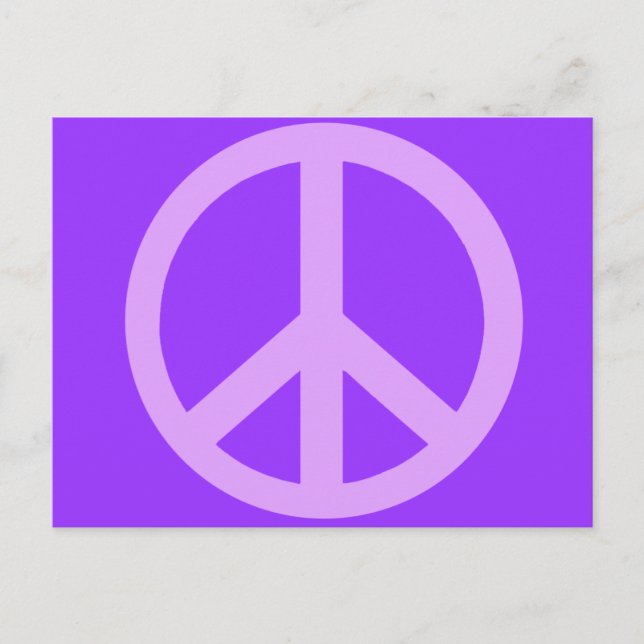 Postal Productos Lilac Peace Sign (Anverso)