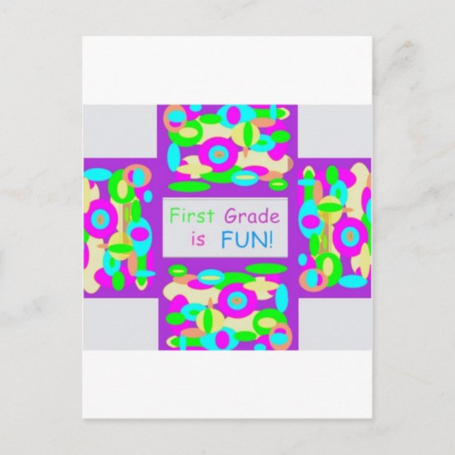 Postal Productos para primer grado (Anverso)