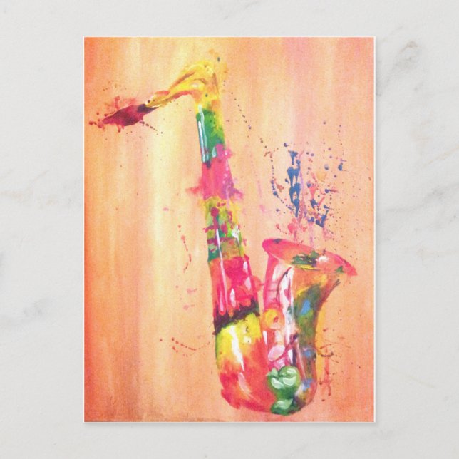 Postal Productos saxofónicos (Anverso)