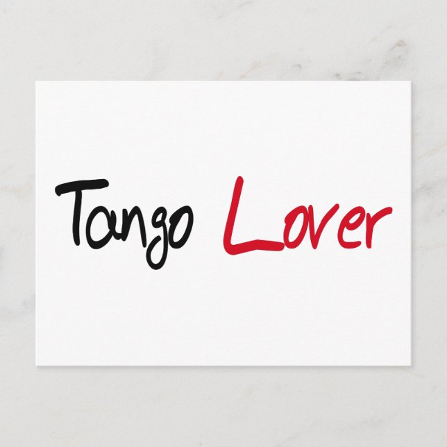 Postal Productos Tango Lover! (Anverso)