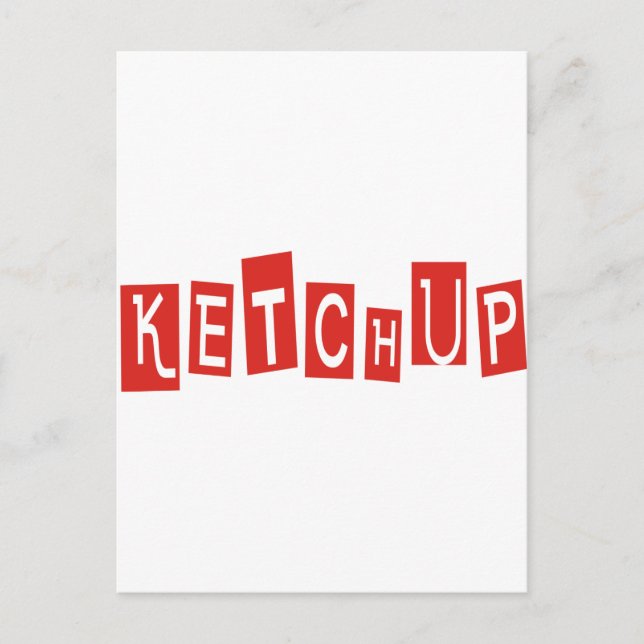 Postal ¡Productos y diseños de Ketchup! (Anverso)