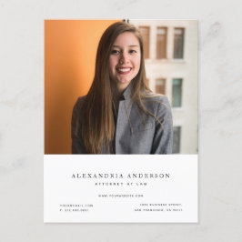 Postal Profesional de la abogacía minimalista