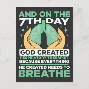 Postal Profesional de la sanidad terapéutica respiratoria