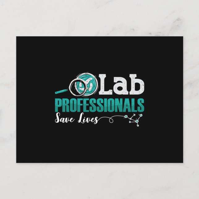 Postal Profesionales de laboratorio salvan vidas de técni (Anverso)