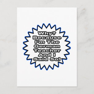 Postal Profesor Alemán... Porque Lo Dije.