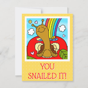 Postal Profesor Caracol Adorable Gracias