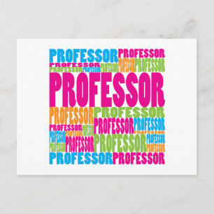 Postal Profesor colorido