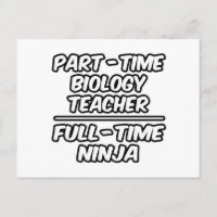 Profesor de Biología a tiempo parcial... Ninja a t