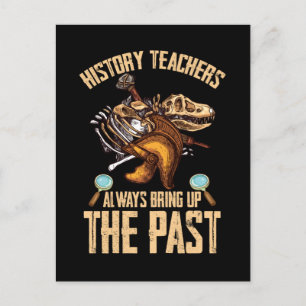 Postal Profesor de Historia Dinosaurios Historiador graci