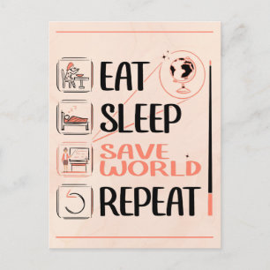 Postal Profesor de Supergeografía ahorra al mundo gracias