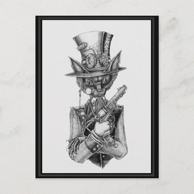 Postal Profesor Felis Catus (Anverso)