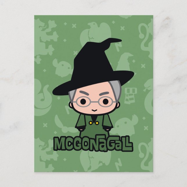 Postal Profesor McGonagall Cartoon Character Art (Anverso)