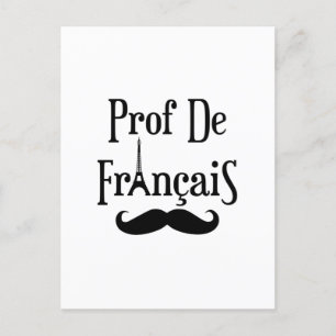 Postal Profesor profesor francés Prof de Francais