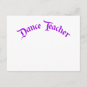 Postal Profesora de danza (personalizar)