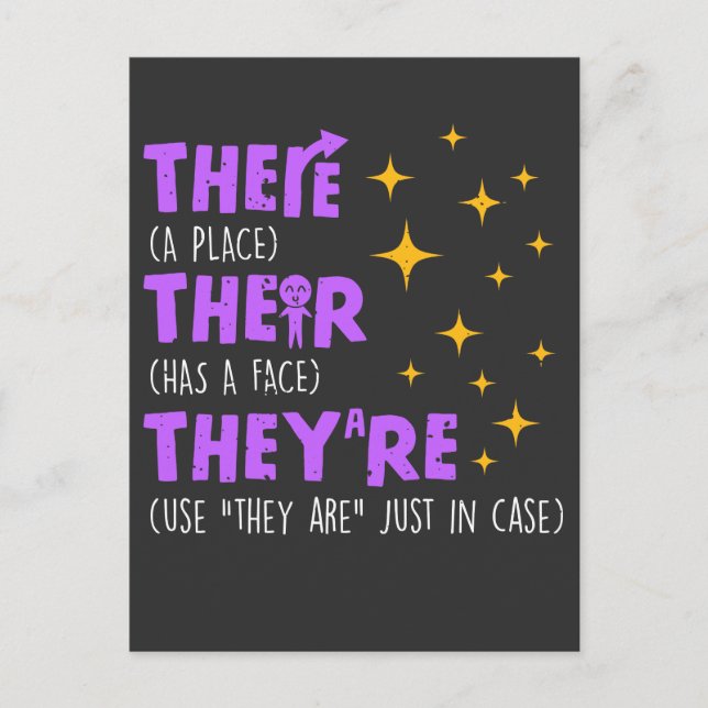 Postal Profesora de Gramática de la Escuela de Inglés (Anverso)