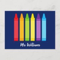 Profesora de la Escuela Primaria Cute Crayon Perso