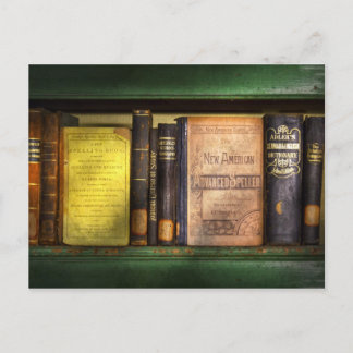 Postal Profesora - Libros que usas en la escuela