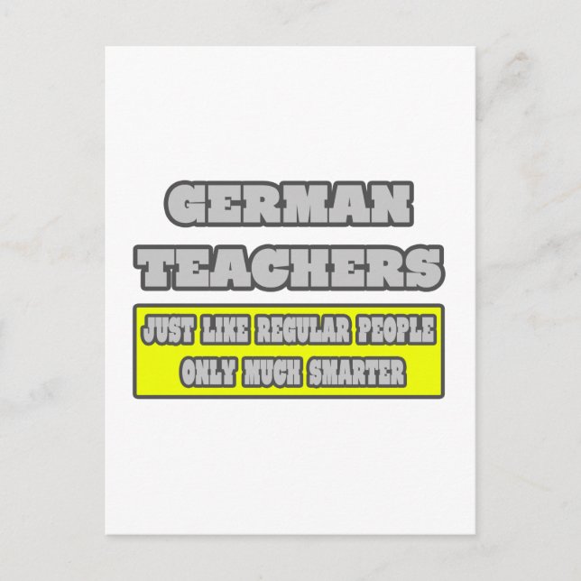 Postal Profesores alemanes... mucho más inteligentes (Anverso)