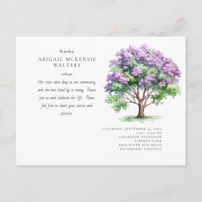 Postal Profundas raíces: Celebración de la vida en los ár (Anverso)