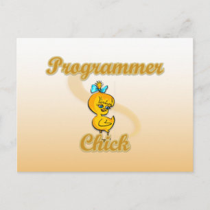 Postal Programador Chick