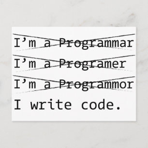 Postal Programador divertido