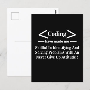 Postal Programador Programador Desarrollador de Código Pr