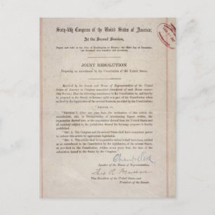 Postal Prohibición 18ª enmienda