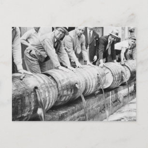 Postal Prohibición de cosecha alcohólica de cerveza desca