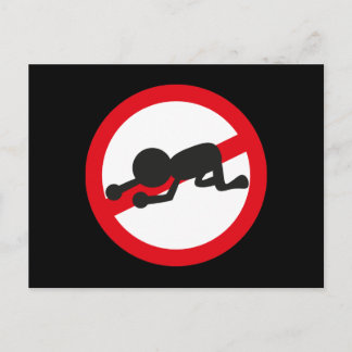 Postal Prohibición de la frustración - Fondo blanco