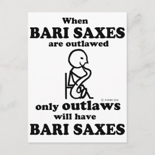 Postal Prohibición de los Saxes de Bari