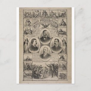 Postal Prohibición por Kurz y Allison (1888)