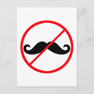 Postal ¡Prohibido el bigote!